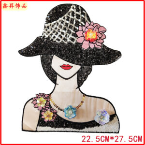 #1 plus handmade flower * beauty head 22.5*27.5cm
