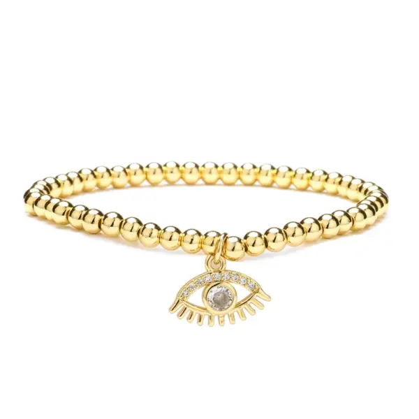 Wholesale 1 Piece Artistic Cross Heart Shape Copper Inlay Zircon Bracelets