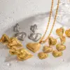 Wholesale Jewelry IG Style Heart Shape 304 Stainless Steel PVD Coated Plating Earrings Necklace