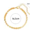 Wholesale PVD Coated 18K Gold Plated Solid Color Stainless Steel Glam Solid Color Waterproof Non Tarnish 304 Stainless Steel Bracelets