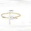 1 Piece 925 Sterling Silver Baroque Pearl Handmade Small Silver Block 14K Gold Plated Rhodium Plated Broken Silver Bracelets