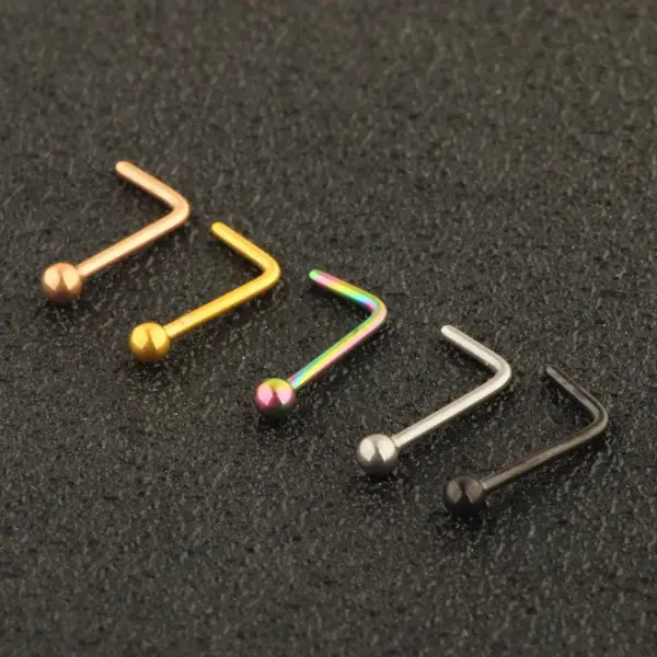 Fashion Geometric Metal Nose Studs 1 Piece Nose Pin
