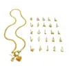 Wholesale 18K Gold Plated 316L Stainless Steel Letter Heart Shape Waterproof Non Tarnish Surgical Steel Simple Style Classic Style For Women's