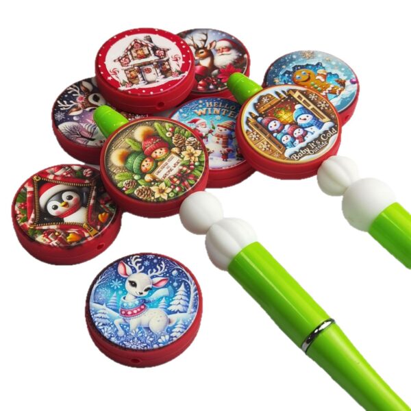 oly-292c4347cd9894c31d6a0e5c1ef6d24d Wholesale Silicone Cute Cartoon Christmas Luminous Beads DIY Beads