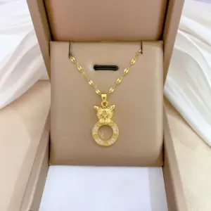 F231 Titanium Steel Chain Copper Pendant