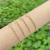 Wholesale Copper 18K Gold Plated Casual Simple Style Classic Style Plating Inlay Letter Zircon Bracelets