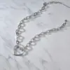 Wholesale 304 Stainless Steel 18K Gold Plated Simple Style Plating Heart Necklace