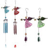 Wholesale Angel Metal Crafts Wind Bell Glass Painted Hanging Ornaments ZAKKA Creative Home Wind Bell Pipe Bell Pendant