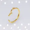 Wholesale Retro Geometric Eye Solid Color Titanium Steel Plating Rings 1 Piece