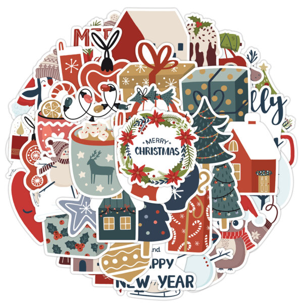 Wholesale 50 new Christmas graffiti stickers decoration stickers
