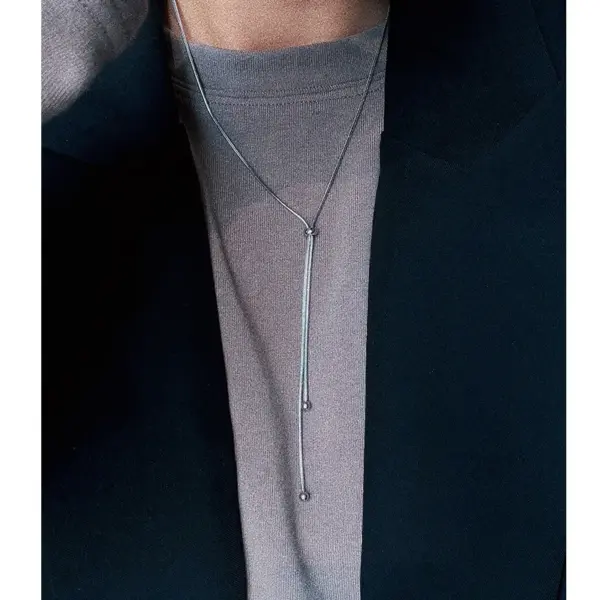 Wholesale 1 Piece Fashion Geometric Titanium Steel Plating Sweater Chain