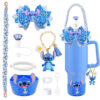 Wholesale Stindie Bow Stanley Cup Accessories Letter Tassel Cup Chain Decorative Cup Set Diamond Straw Cap Handle Rope