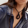 oly-29a69b7691a63ec5b4bccff6619a813c Wholesale Glass Sun Cross Geometric Pendant Rope Necklace