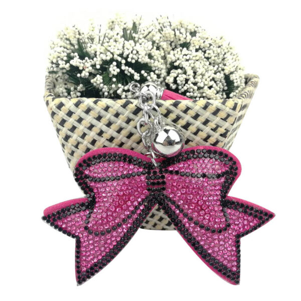 Wholesale 4pcs Cartoon Gift Cute Diamond Bow Keychain