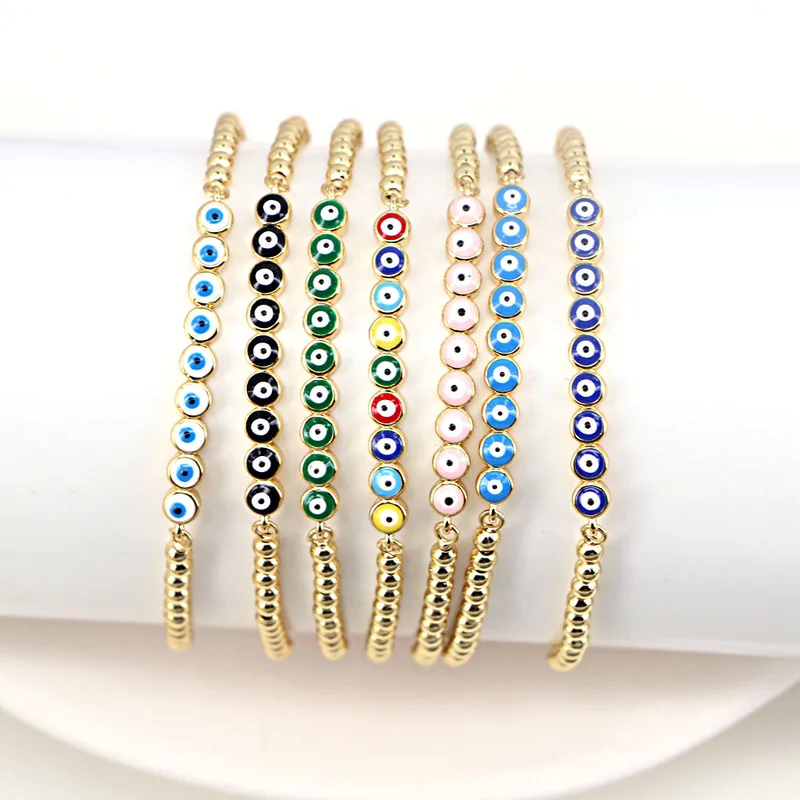 Wholesale Fashion Geometric Copper Artificial Gemstones Bracelets In Bulk