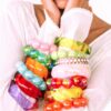 oly-29c8f0b3c32f0935e14c597ac8881bfc Wholesale Color-blocked laser beaded resin bracelet