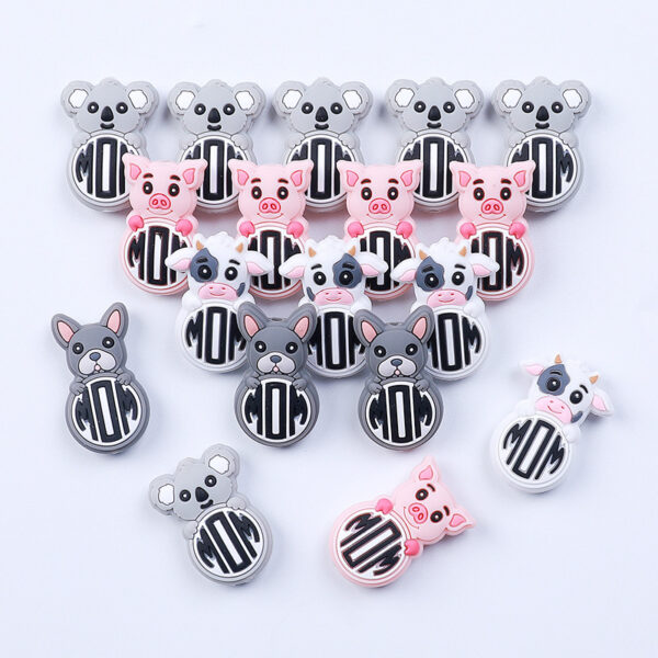 oly-29ce72f378a7c368867d0f4d05ba8339 Wholesale 20pcs/pack MOM Series DIY Baby-Grade Silicone Beads