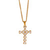 oly-29ceaaf04ee9a17cf9a234f579f70339 Wholesale Stainless Steel Cross Necklace Retro Titanium Steel Pendant Electroplated 18K Jewelry Necklace