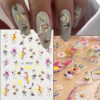 oly-29cfa0803bb601ceb81648be2a6699b7 Wholesale Manicure Relief Stickers 5D Spring Flowers and Birds Stereo Bronzing Stickers