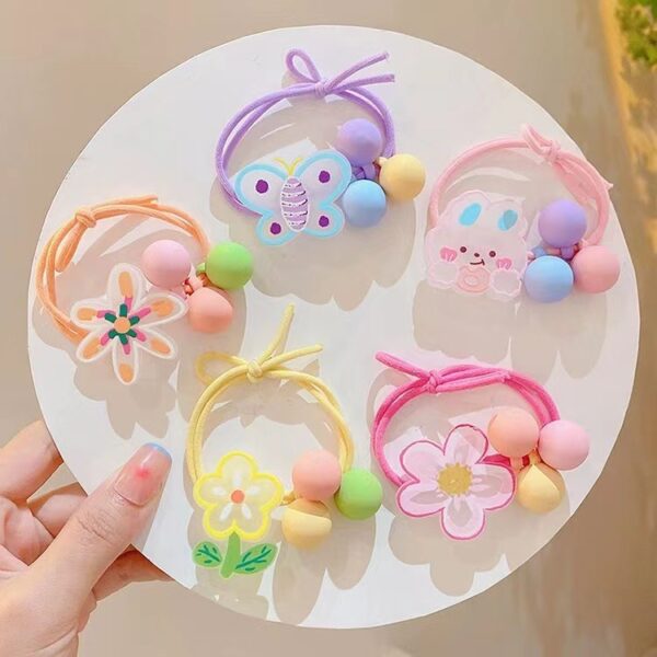 Wholesale Children's rubber band hair rope little girl hair high elastic hair band hair accessories girls do not hurt hair cute hair rope headdress