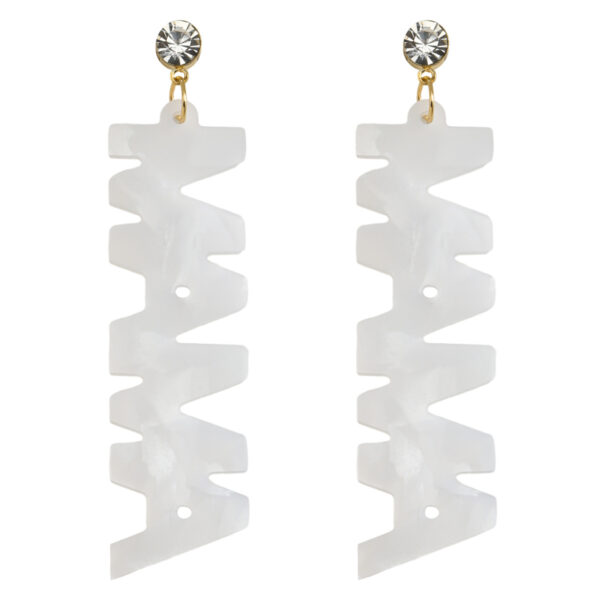 Wholesale European and American Creative Joker Mother's Day Gift Letter Connection Earrings Cross-border Diamond MAMA Shiny Earrings Jewelry