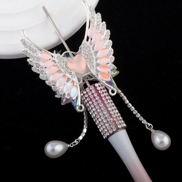 Wholesale Pearl tassel butterfly rhinestone ball can be threaded with straight-hole beads