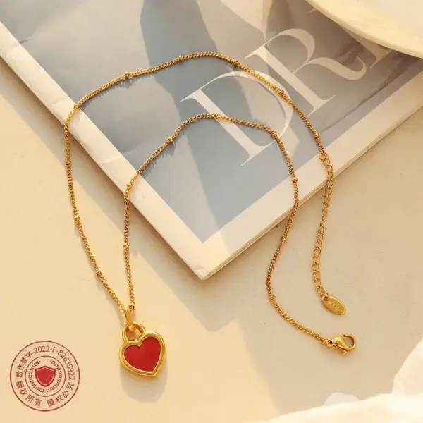 Wholesale Jewelry Fashion Geometric 304 Stainless Steel 18K Gold Plated Plating Necklace