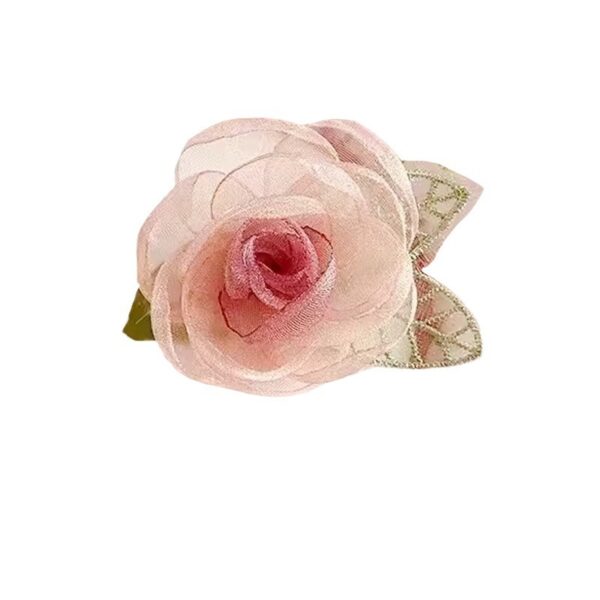 oly-29f1b0d6a408938bbb00a59b745bd4be Wholesale Dry Rose Hairpin Flower Women's Mori Fairy Beauty High-end Super Fairy Organza Bangs Side Hair Accessories Hairpin Spring