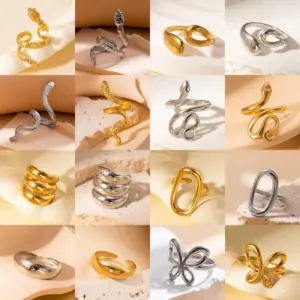Non-Fading Titanium Steel Ring Temperamental Minority High-Grade Design Sense Ring Versatile Opening Ring Wholesale