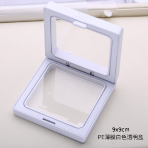 9x9 white transparent gift box