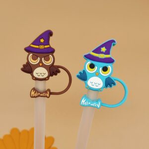 Straw cover [halloween-witch owl] (color will be sent randomly or please contact us for notes) / Bag without straw