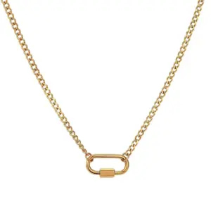 Golden Oval Climbing Button Carabiner