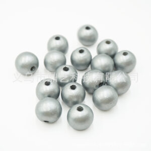 14mm silver beads