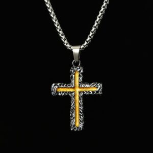 XL0198 black gold cross