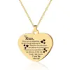 Wholesale Fashion Letter Heart Shape Stainless Steel Plating Keychain Necklace 1 Piece