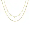 PVD Coated Real Gold Plated 18K Gold Geometric 304 Stainless Steel Waterproof Non Tarnish 304 Stainless Steel Necklace