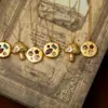 Wholesale Vacuum Plating 18K Gold Plated Sun 304 Stainless Steel Baroque Style Beach Commute 304 Stainless Steel Pendant Necklace