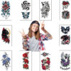 Wholesale Cross-border New Cartoon Retro Flower Series Tattoo Sticker Waterproof Party Party Gift Funny Fun Face Sticker