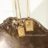 oly-2a2574b41e204631fabee700ec6fc974 Wholesale PVD Coated Real Gold Plated 18K Gold 304 Stainless Steel Fashion Waterproof Non Tarnish 304 Stainless Steel Necklace