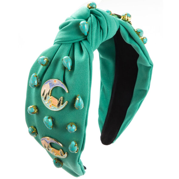 oly-2a2598431b3037fc0a0d6605ffca2dfd Wholesale Fresh and Fashionable New Turquoise Headband Creative Alloy Oil Dropping Antique Accessories Head Cave Travel Hair Accessories