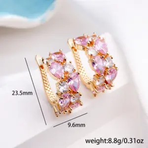 Gold Pink White Zircon
