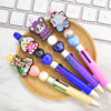 oly-2a3dac1404b6b4de7cd6206d034921b2 Wholesale Cartoon Thick Patch Perforated DIY Ballpoint Pen Beads