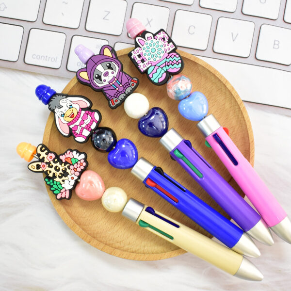 oly-2a3dac1404b6b4de7cd6206d034921b2 Wholesale Cartoon Thick Patch Perforated DIY Ballpoint Pen Beads