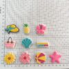 Wholesale Ballpoint pen beaded accessories fun stationery diy cartoon jewelry PVC summer detachable beads in stock