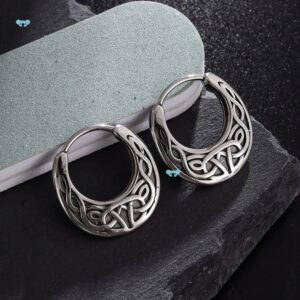 Wholesale Nordic Viking Celtic Knot Earrings Hypoallergenic Jewelry for