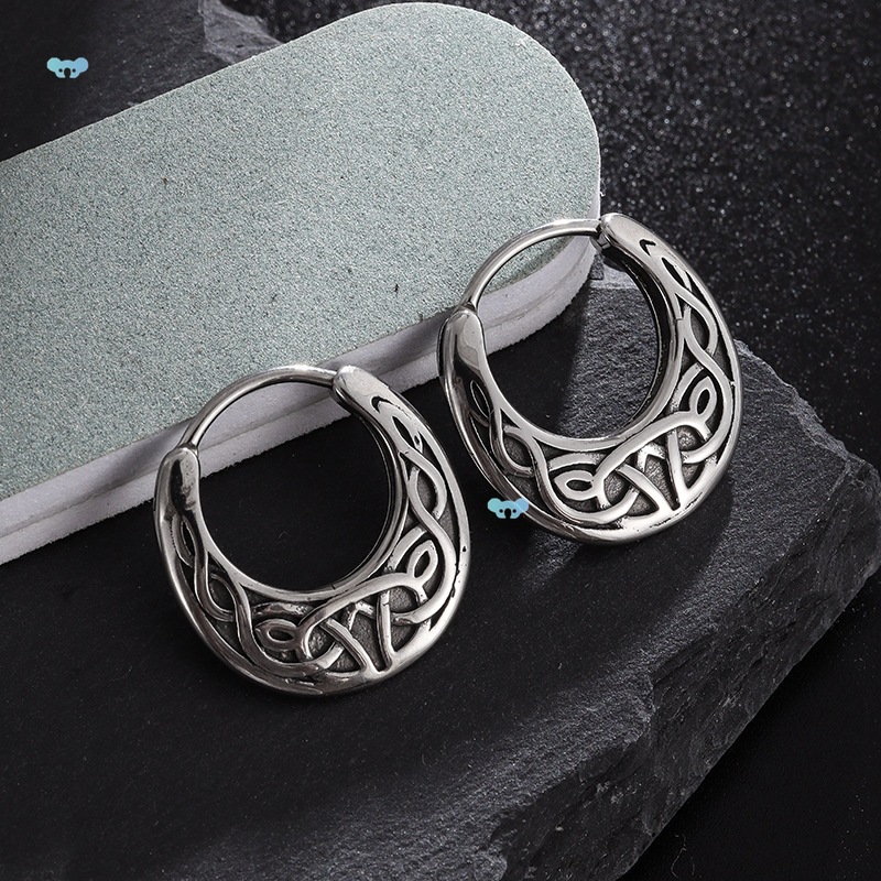 Wholesale Nordic Viking Celtic Knot Earrings Hyallergenic Jewelry for