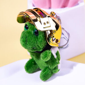 Colorful gold three-level head + turtle / Hanging lobster clasp