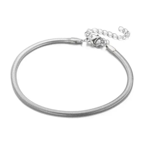 PVD Coated 18K Gold Plated Geometric Titanium Steel Fashion Waterproof Non Tarnish Titanium Steel Bracelets