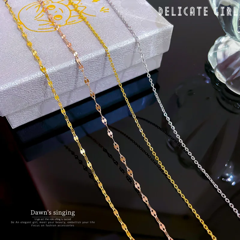 Wholesale Fashion Geometric Stainless Steel Plating Necklace