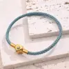 Casual Simple Style Classic Style Simple Solid Color 304 Stainless Steel Wire Rope 18K Gold Plated Bracelets In Bulk